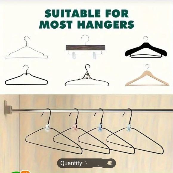 🎁Free🍡3$30🍡NWT 22pcs Space Saving Clothes Hangers Easy-to-Use Connector Hooks - Picture 3 of 12